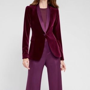 Alice & Olivia Macey Velvet Blazer